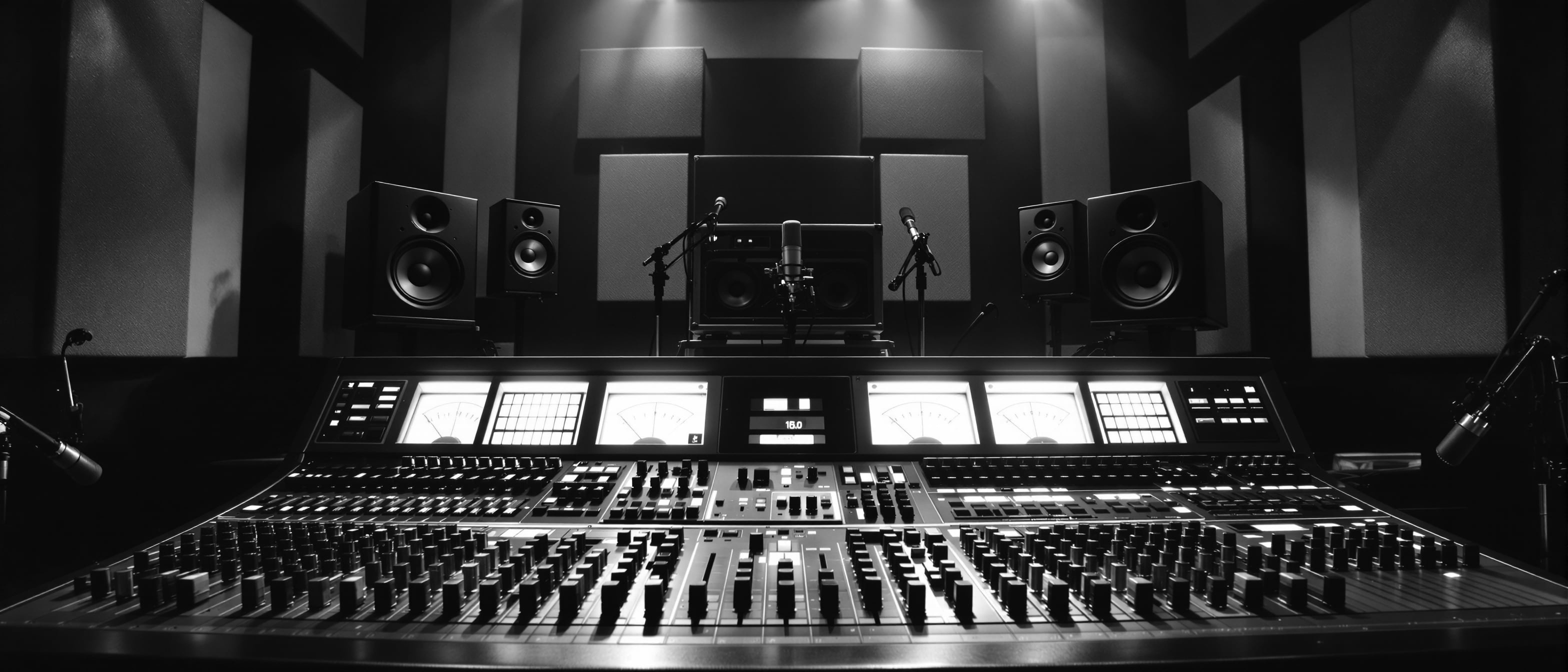 Professional music recording studio